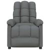 vidaXL Recliner Chair Dark Grey Fabric