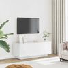 vidaXL TV Cabinet High Gloss White 100x35x40 cm Engineered Wood