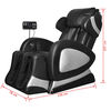 vidaXL Massage Chair with Super Screen Black Faux Leather