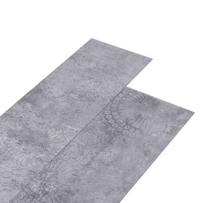 vidaXL Self-adhesive PVC Flooring Planks 5.21 m? 2 mm Cement Grey
