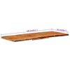 vidaXL Bathroom Vanity Top Solid Acacia Wood 140x52x3.8 cm