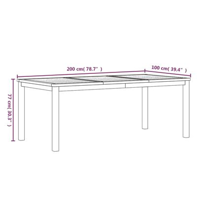 vidaXL 3 Piece Garden Dining Set Solid Wood Teak