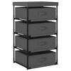 vidaXL Storage Rack | Steel Grey | Steel, Fabric (100% Polyester) | Medium