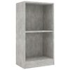 vidaXL Bookcase Concrete Grey 40x24x75 cm Engineered Wood