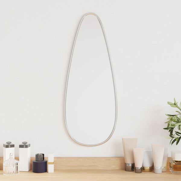 vidaXL Wall Mirror Silver 50x20 cm