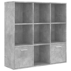 vidaXL Cabinet | Concrete grey | Engineered wood | Medium | Book Cabinet