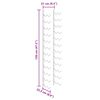 vidaXL Wall-mounted Wine Racks for 48 Bottles 2 pcs Black Iron