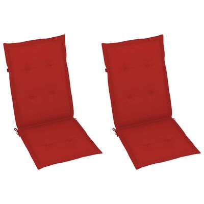 vidaXL Garden Reclining Chairs 2 pcs with Cushions Solid Wood Acacia