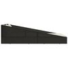vidaXL Garden Bed Black 110x200 cm Poly Rattan