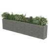 vidaXL Gabion Raised Bed Galvanised Steel 450x50x100 cm
