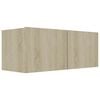 vidaXL TV Cabinet Sonoma Oak 80x30x30 cm Engineered Wood
