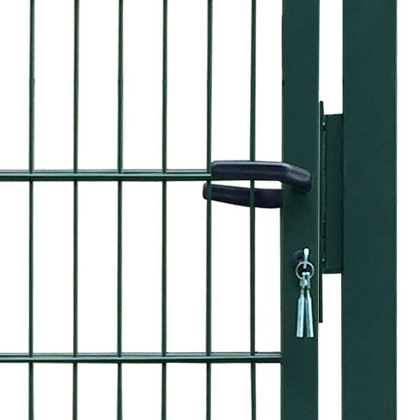 vidaXL 2D Fence Gate (Single) Green 100x120 cm