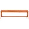vidaXL Garden Bench 130 cm Solid Eucalyptus Wood