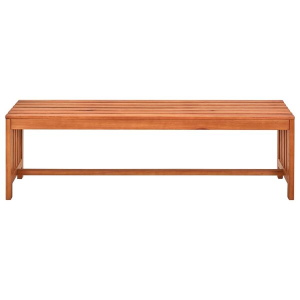 vidaXL Garden Bench 130 cm Solid Eucalyptus Wood