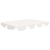 vidaXL Replacement Canopy for Garden Swing White 188/168x145/110 cm