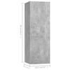 vidaXL 9 Piece TV Cabinet Set Concrete Grey Engineered Wood