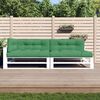 vidaXL Pallet Cushions 5 pcs Green Fabric