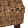 vidaXL Dining Chairs 2 pcs Brown Natural Rattan