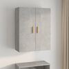 vidaXL Hanging Wall Cabinet Concrete Grey 69.5x34x90 cm