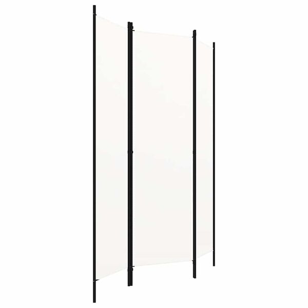 vidaXL 3-Panel Room Divider White 150x180 cm