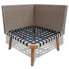 vidaXL 4 Piece Garden Lounge Set with Cushions Poly Rattan Grey
