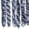 vidaXL Insect Curtain Blue, White and Silver 100x220 cm Chenille