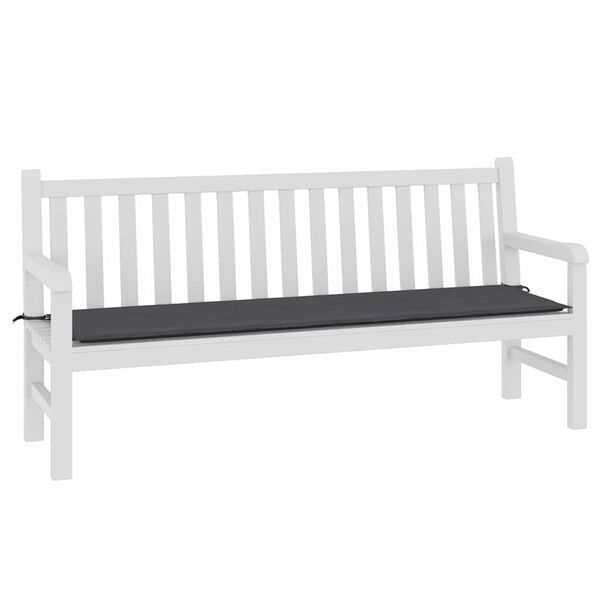 vidaXL Garden Bench Cushion Anthracite 180x50x3 cm Oxford Fabric