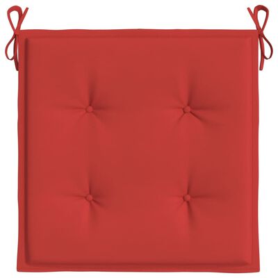 vidaXL Garden Chair Cushions 2 pcs Red 50x50x3 cm Oxford Fabric