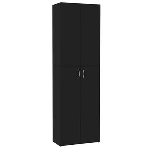 vidaXL Office Cabinet | Black | Engineered Wood | Standard | Office Cabinet