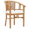 vidaXL 5 Piece Garden Dining Set with Cushions Solid Teak Wood