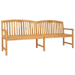 vidaXL Handcarved Rose Bench Natural 150 x 60 x 90 cm Solid Teak Wood