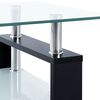 vidaXL Coffee Table Black 55 x 96 x 40.5 cm