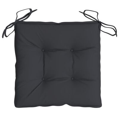 vidaXL Chair Cushions 2 pcs Black 50x50x7 cm Oxford Fabric