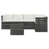 vidaXL 6 Piece Garden Pallet Lounge Set with Cushions Solid Pinewood