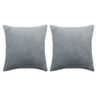 vidaXL Cushion Set 2 pcs Fabric 45x45 cm Grey