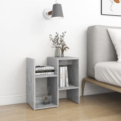 vidaXL Bedside Cabinet Concrete Grey 50x30x51.5 cm Engineered Wood