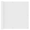 vidaXL Balcony Screen White 90x400 cm Oxford Fabric