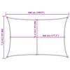 vidaXL Sunshade Sail 160 g/m² White 4x5 m HDPE