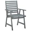 vidaXL Outdoor Dining Chairs with Cushions 3 pcs Solid Acacia Wood