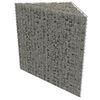 vidaXL Gabion Raised Bed Galvanised Steel 75x75x50 cm