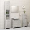 vidaXL Bathroom Cabinet Concrete Grey 30x30x95 cm Engineered Wood