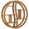 vidaXL Wall Shelf | Teak | Solid Teak Wood | 80x17.5x80 cm | Wall mounting