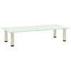 vidaXL TV Stand Frosted 80x35x17 cm Tempered Glass