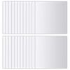 vidaXL 48 pcs Mirror Tiles Square Glass