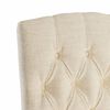 vidaXL Dining Chairs 6 pcs Beige Linen-Look Fabric