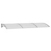 vidaXL Door Canopy Grey 300x100 cm Polycarbonate