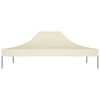 vidaXL Party Tent Roof 4.5x3 m Cream 270 g/m²