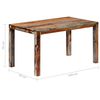 vidaXL Dining Table Grey 140x70x76 cm Solid Acacia Wood