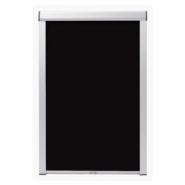 vidaXL Blackout Roller Blind Black PK06