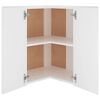 vidaXL Hanging Corner Cabinet Lyon White 57x57x60 cm Engineered Wood